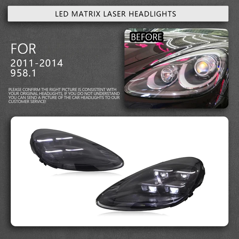

Car Accessories For Headlights 2011-2017 958LEDMatrix Head Lamps Upgrade 2024 Style
