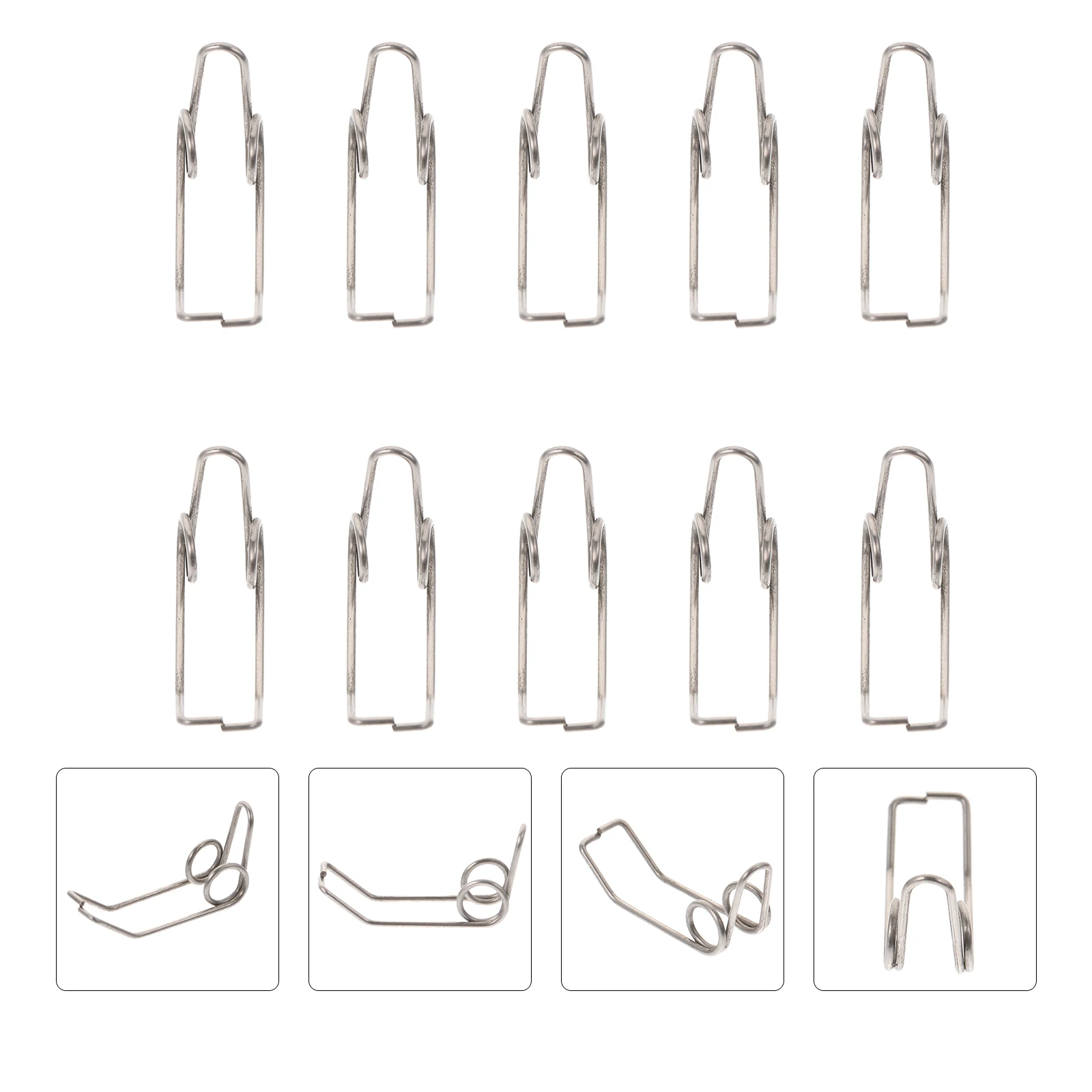 

10 Pcs Midrange Spring Trumpet Replacement Part Valve Drain Clique Components Springs Car Water Key Maintenance Kit