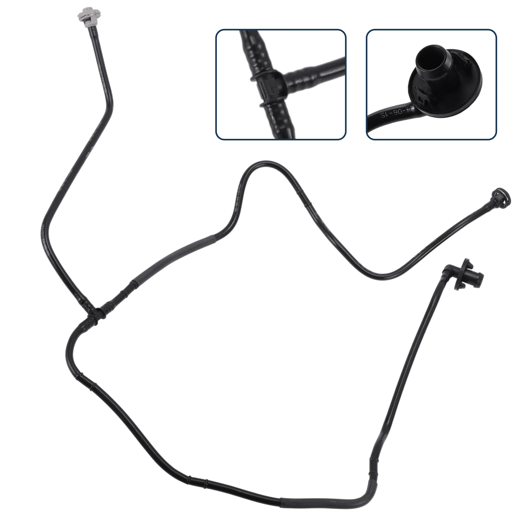 

UXCELL Шланг радиатора Шланг обогревателя Выпускной шланг радиатора для Porsche Macan 2020 No 95B122909E Пластиковая трубка охлаждающей жидкости Черный 1 шт.