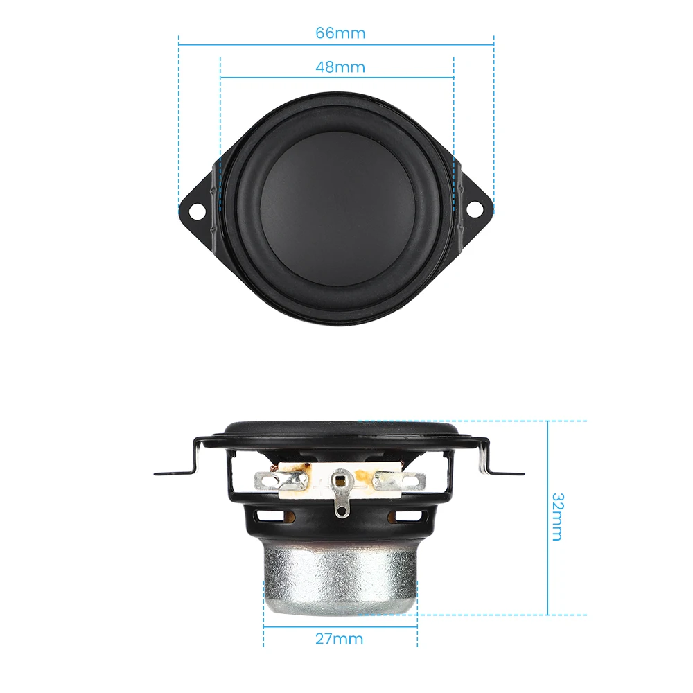 AIYIMA 2 pz 1.75 pollici 4 Ohm 30W altoparlante angolo di ordito doppio neodimio magnetico gamma completa impermeabile grande bobina vocale