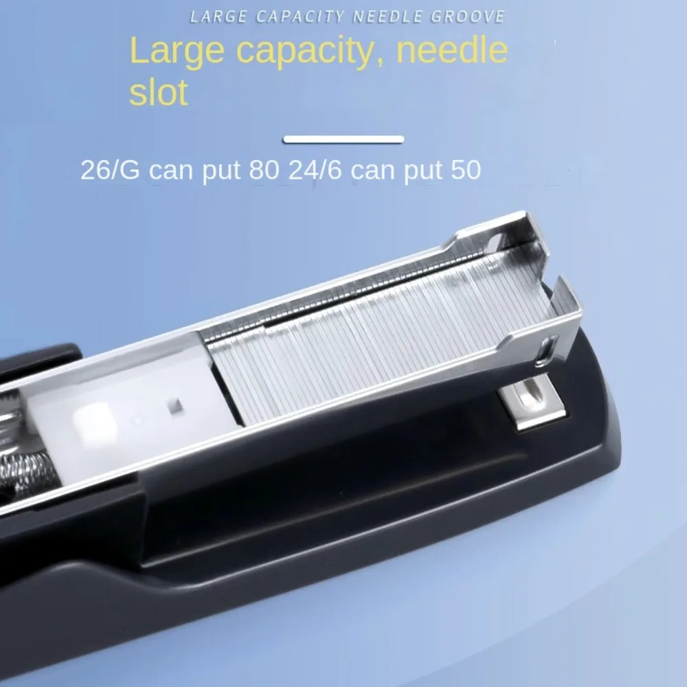 Stapling Tools Labor-Saving Stapler Hand Tools Portable Paper Stapling Machine Grey/Black Metal Staplers for Desk