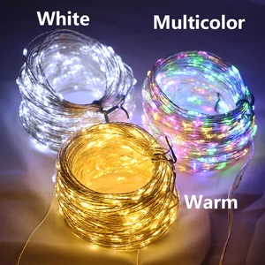 Silver Wire Led String Lights, Fairy Lights, Garland for Outside, Rua, New Year, Garden Party Decoration, 50m, 120m 8 Main Sales Carburetor Datsun 1200 - №2