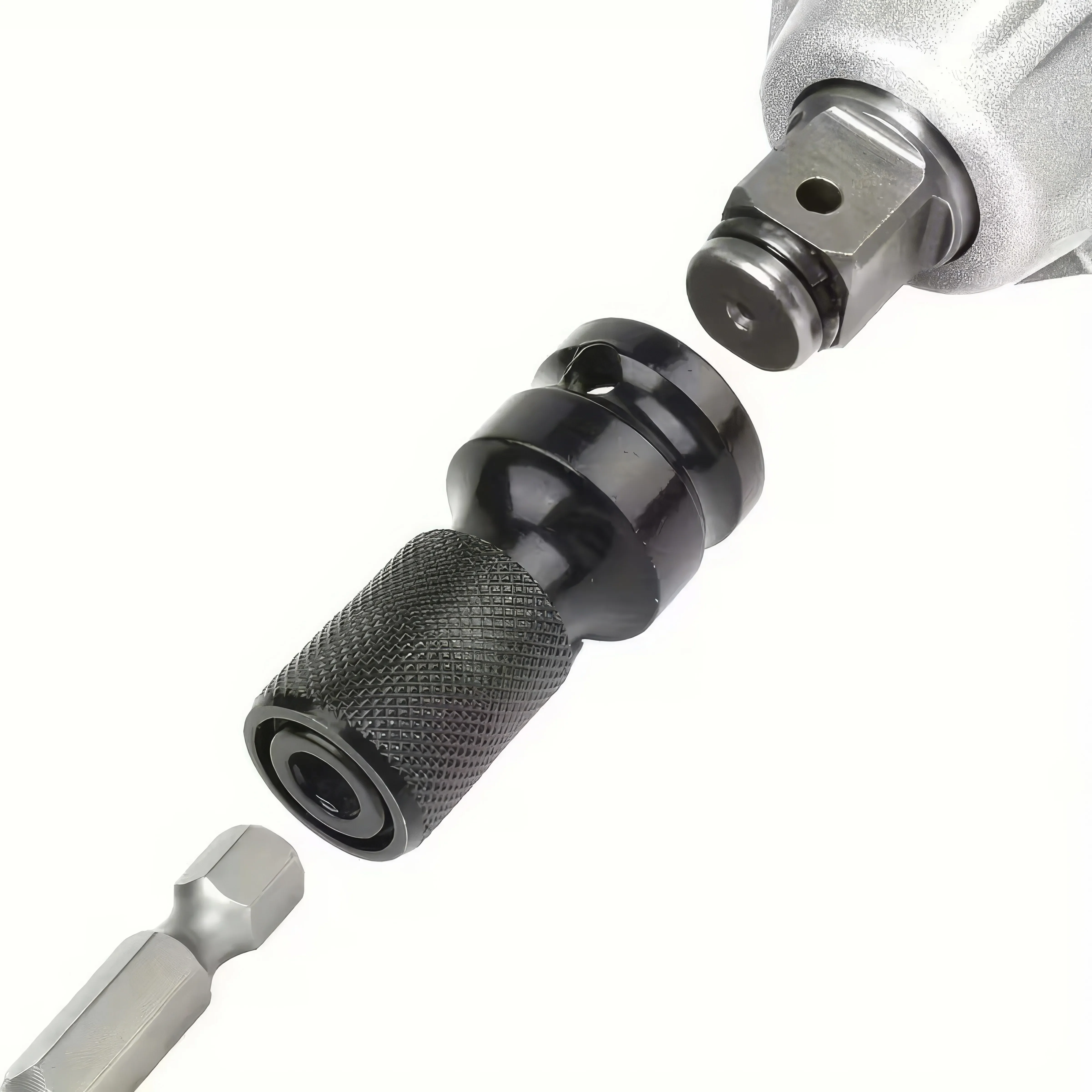 1 Electric Wrench Adapter, Rotary Converter and Free Accessories, Perfect for Metal Structures and Various Tasks