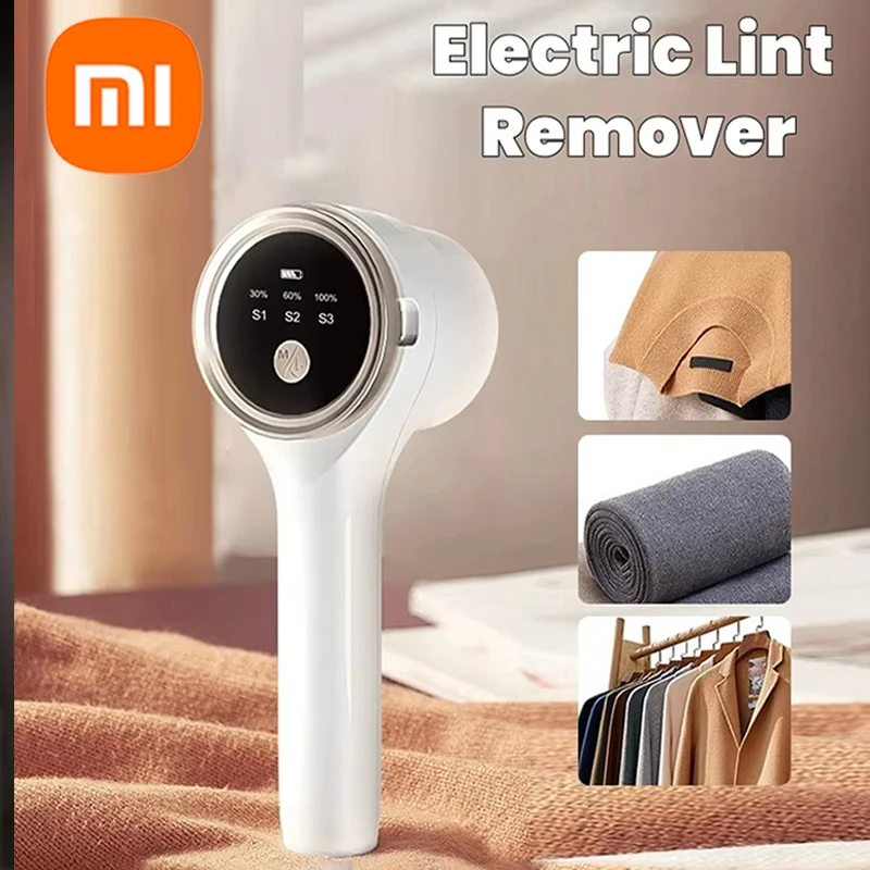 Xiaomi Lint Remover For Clothing Electric Portable Fuzz Pellet Remover LED Display Rechargeable For Fabric Hairball Shaver New