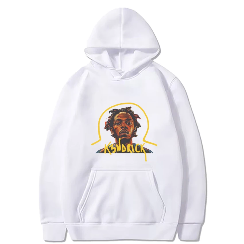 Vendita calda Kendrick Lamar vintage Graphics felpa con cappuccio 2024 uomo donna Casual Fleece manica lunga felpa Unisex Hip Hop streetwear