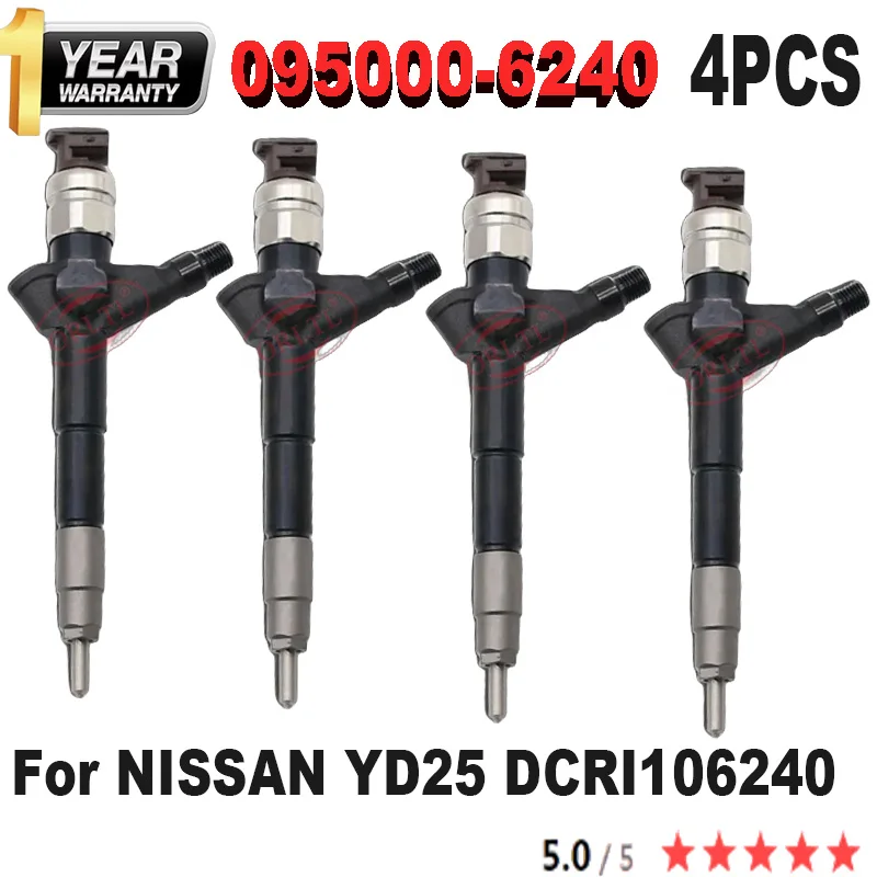 ORLTL 095000-6240 DCRI106240 Diesel Common Rail Fuel Injector 0950006240 Ful Nozzle 095000 6240 For Nissan NP300 CABSTAR 4PCS