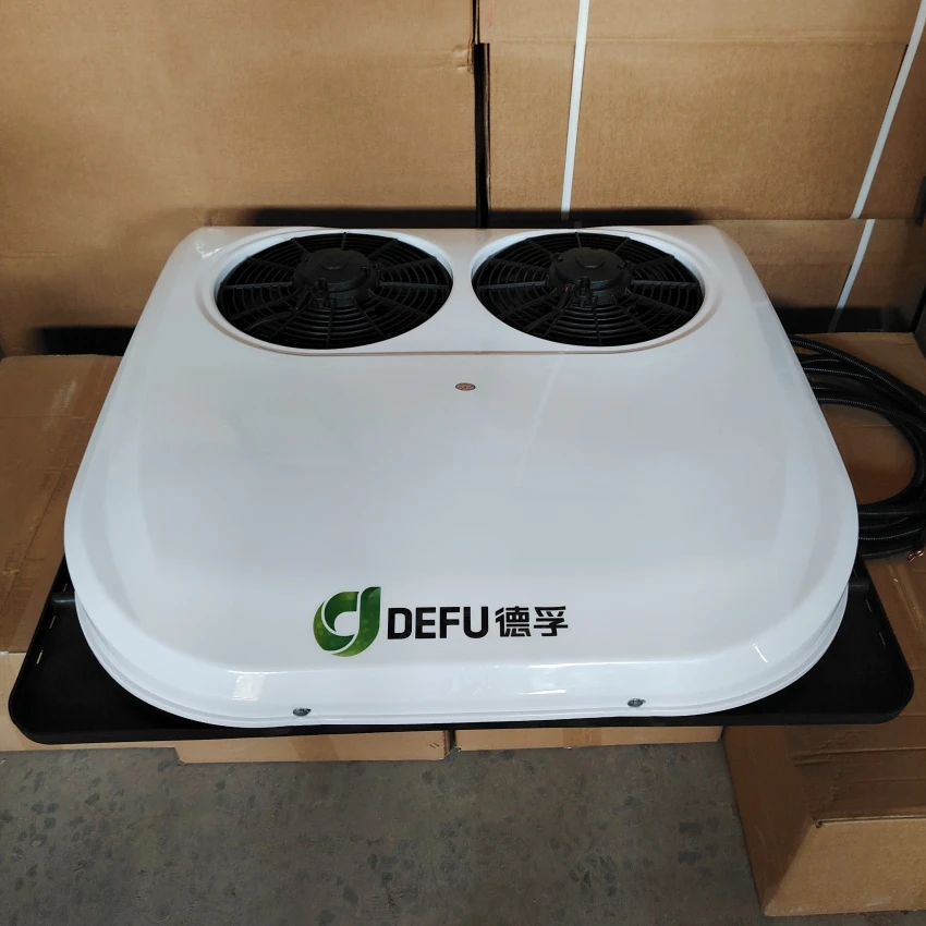 مبرد المقصورة الكهربائية على السطح 12 فولت 24 فولت نظام تيار متردد 24 فولت مكيف هواء سقف وقوف السيارات للشاحنات #5