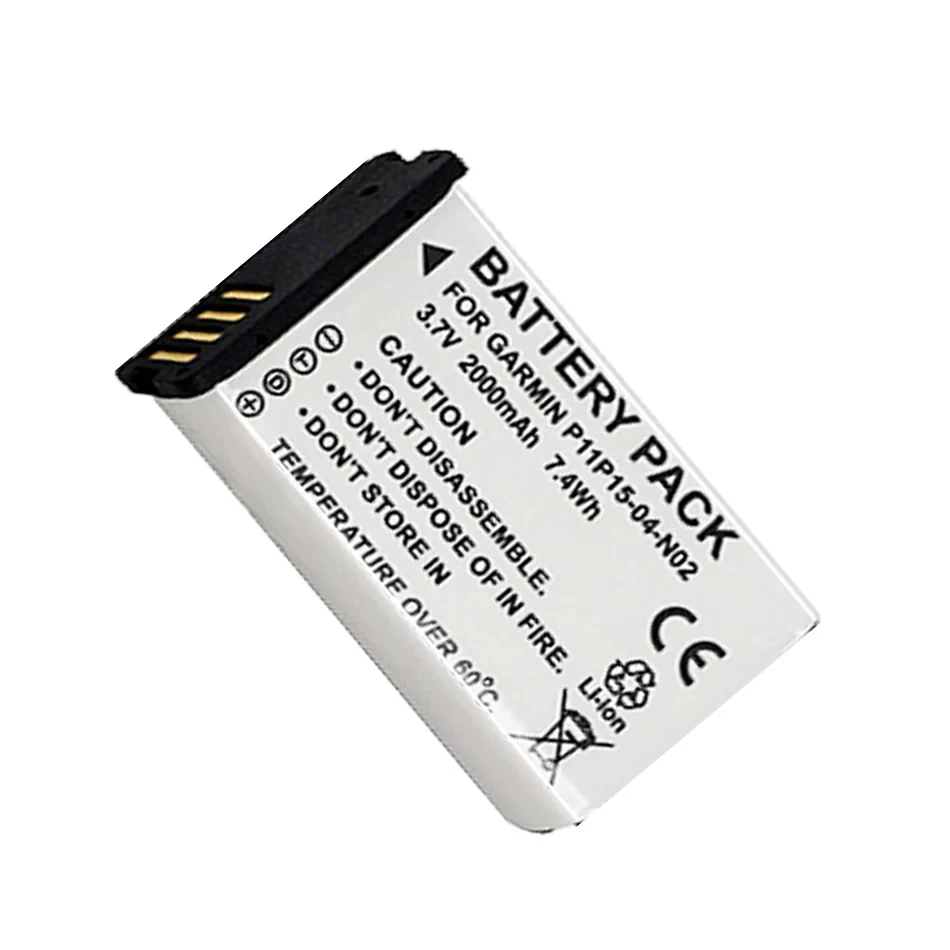 2000mAh Battery 361-00053-00 3610005300 For GARMIN Montana 650 650T 600 VIRB GPS Bateria