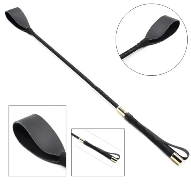 

Bondage Boutique Slim Leather Riding Crop Horse Whip pony Spanking Knout BDSM Lash Fetish Flogger Sex Product For Couples Women