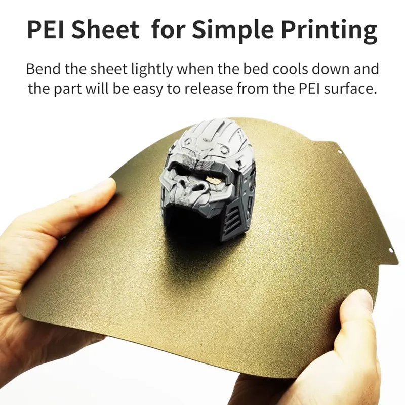 ENERGETIC Upgrade Flsun Q5 PEI Sheet Dia 215m Double Side Textured PEI And Smooth Specular PEA Spring Steel Build Plate