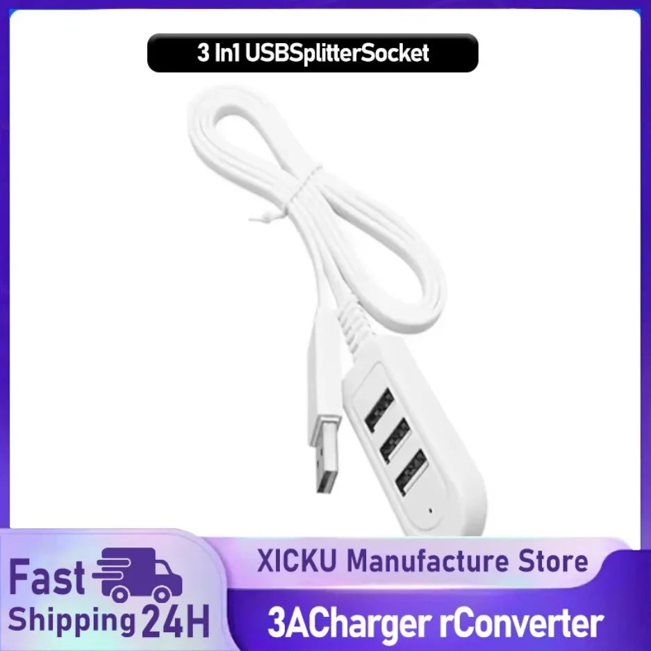 3 In 1 Usb Splitter…