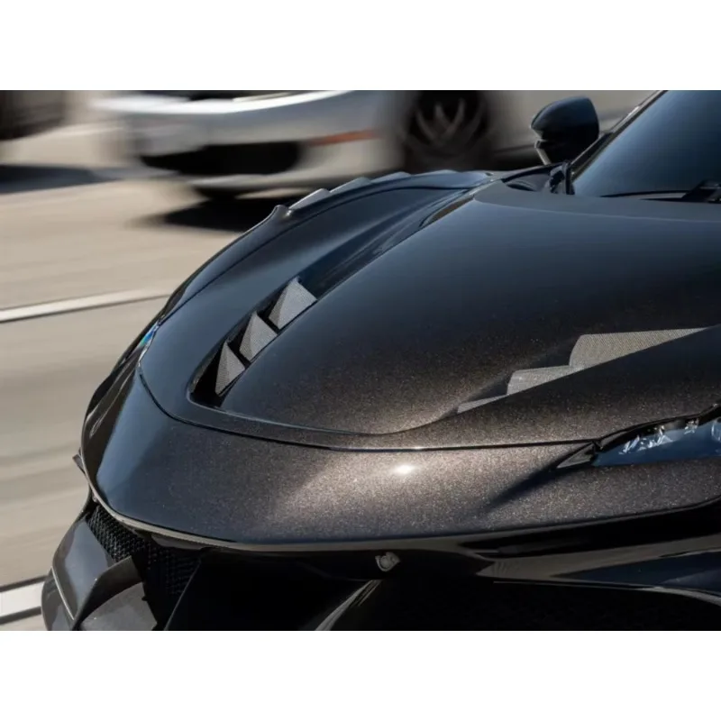 High Quality 1016 Style Dry Carbon Fiber Hood Vent Decoration Hood Decoration Suitable for SF90