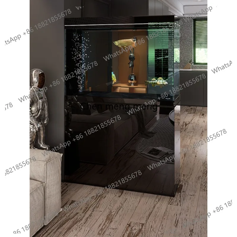 

Fish tank living room 2026 new small glass tank ecological ancient method new bottom filter smart cabinet integrated aquarium