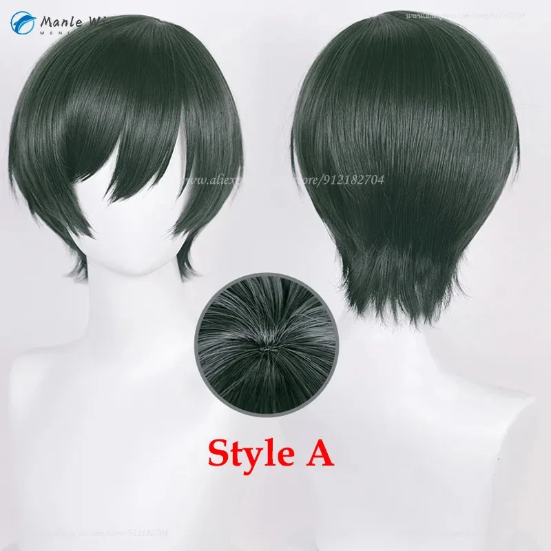 

Vivi 2025 Itoshi Rin парики 30 см темно-зеленые аниме косплей термостойкие синтетические волосы + парик C