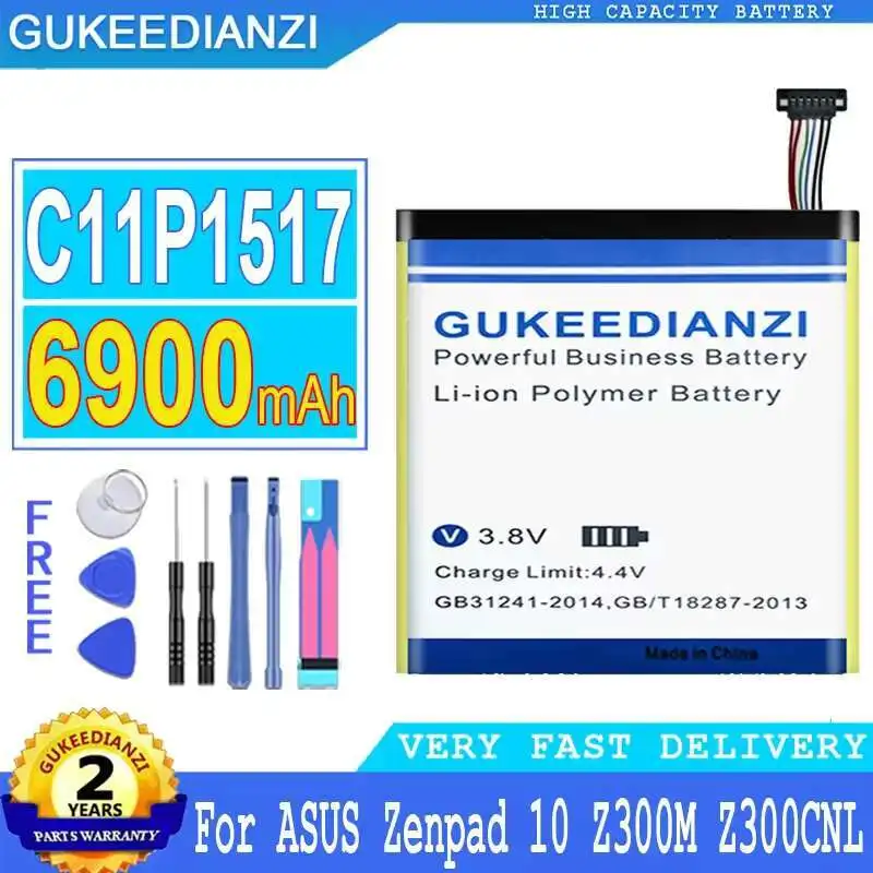 

Tablet Battery C11P1517 6900Mah For Asus Zenpad 10 Z300M Z300CNL Z301MFL P028 P00L Z301M Z301MF P00C
