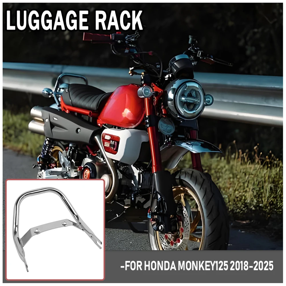 

Motorcycle Accessories Rear Luggage Rack Pad Carrier Case Support Holder Shelf Cargo Brackets For Honda Monkey 125 2018-2025