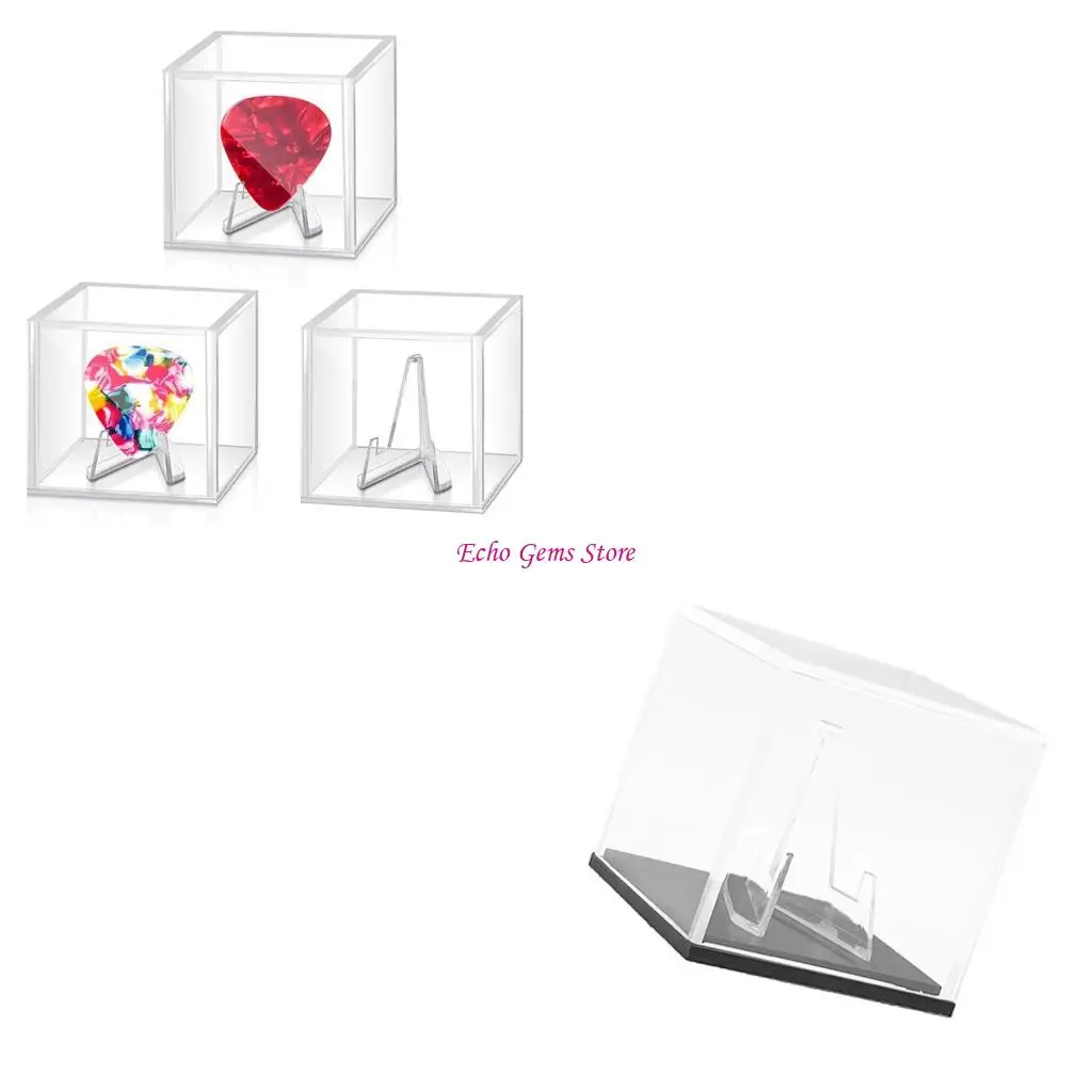 

Acrylic Rings Display Box Rings Storage Box for Jewelry and Guitar Picks C71A