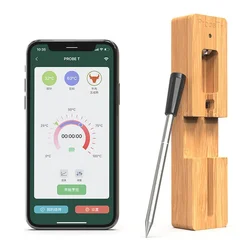 Long Range Smart BBQ BlueTooth Cooking Thermometer Digital Wireless Meat Thermometer With Bluetooth