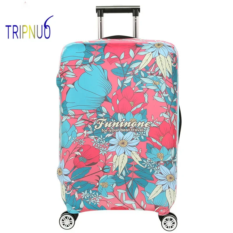 

TRIPNUO Thickest Travel Flowers Luggage Cover Suitcase Protective Cover for Trunk Case Apply to 19''-32'' Suitcase Elastic