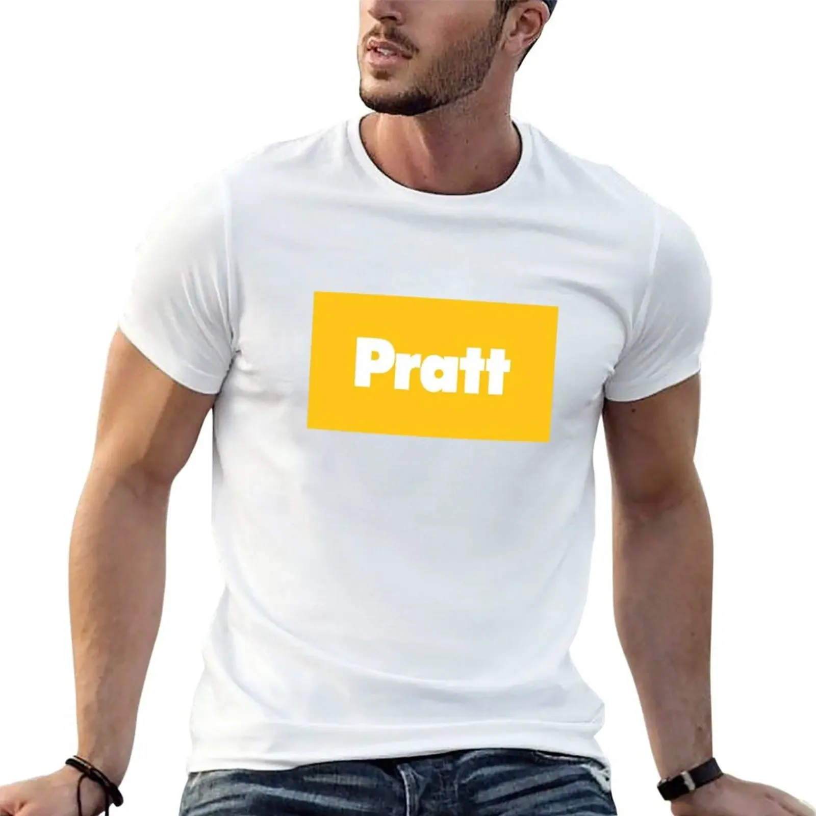 Pratt Institute Logo T-Shirt vintage anime shirt heavyweights mens clothes