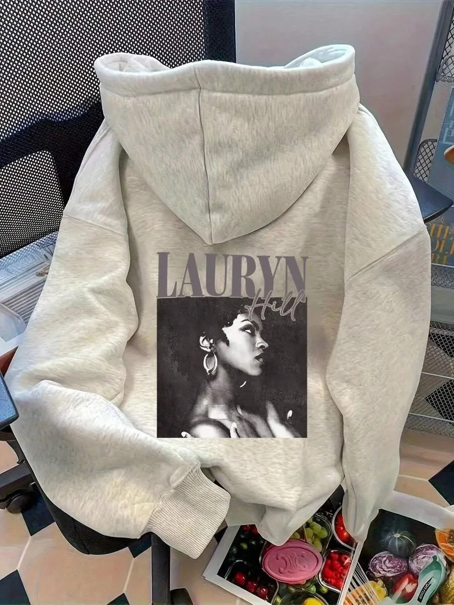 

Осенне-зимний стиль, хлопковая толстовка с капюшоном Lauryn Hill Tribute, художественный Lauryn Hill, захватывающая эссенцию ее художника