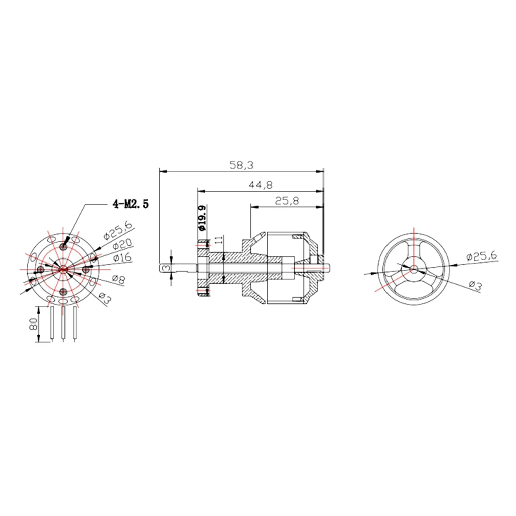 RC Aircraft Accessories 11 Blade Brushless Motor Propeller RC Airplane Parts for EDF 50mm Duct Fan Upgrade