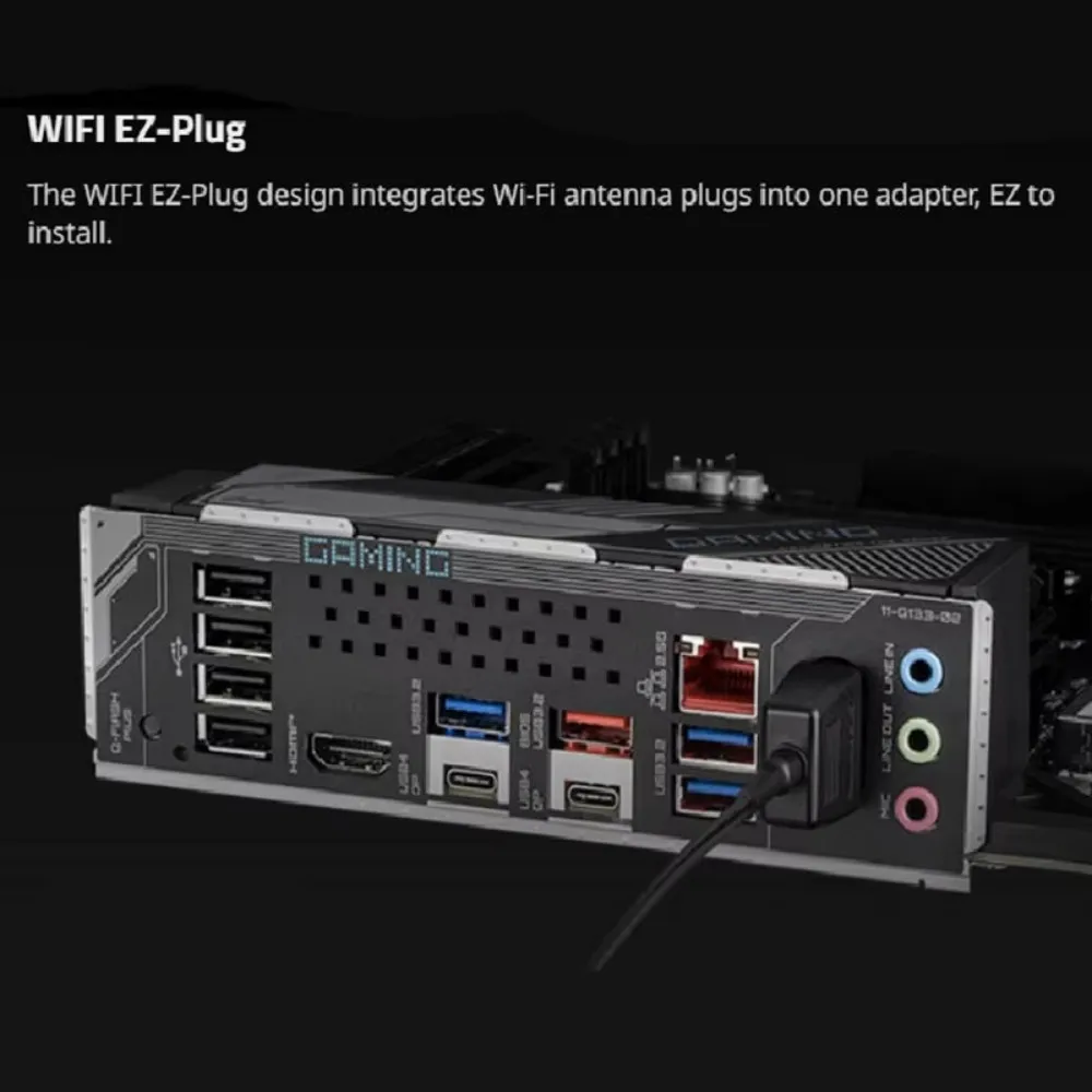 Antena EZ-Plug WIFI7 do płyt głównych GIGABYTE Z890 Z890M AORUS ELITE X870 X870E GAMING X EAGLE, magnetyczna antena Wi-Fi7 — zdjęcie produktu 3