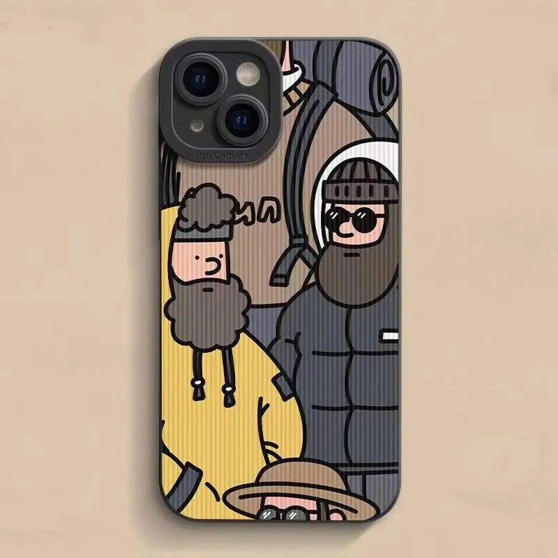 Cartoon Uncle Phone Case For Samsung Galaxy S24 S23 S22 Ultra S21 Plus S20 FE A32 A52 A13 A23 A33 A53 A14 A34 A54 Silicone Cover