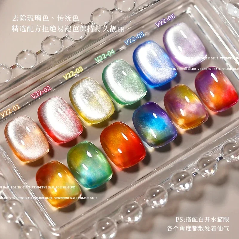 6PCS Translucent Gel Nail Pudding Jelly Soak Off Led Uv Gel Polish 8ml Summer Ice Through Gel Varnish for Manicure Nail Art