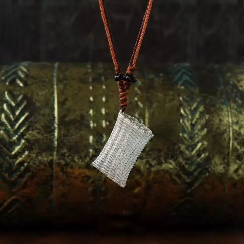 

Jenny&dave Woven Basket Necklace Single Ear Wine Pot Sweater Chain Jewelry Necklace Necklaces For Women