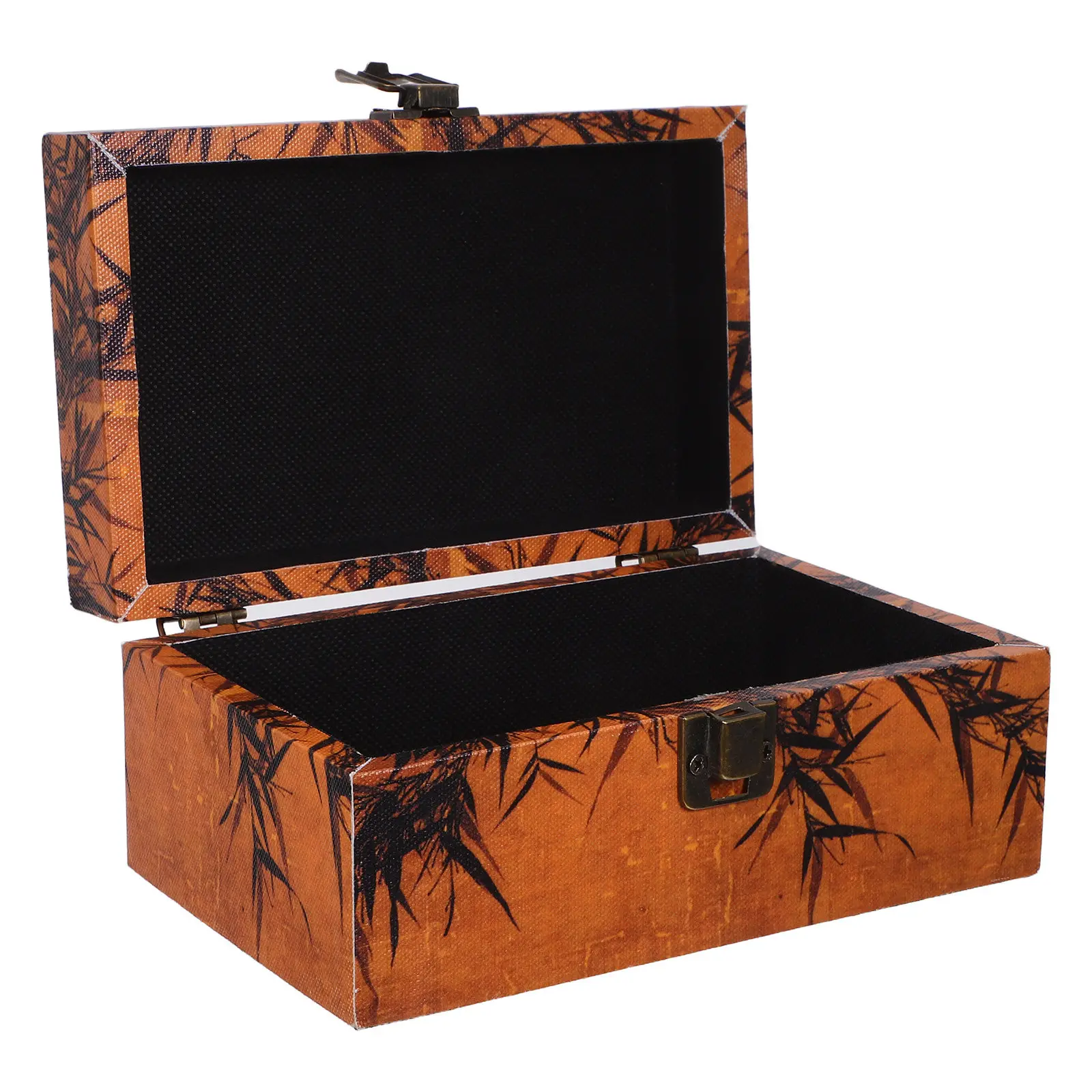 

Wooden Retro Jewelry Organizer Box Vintage Treasure Chest Decorative Case for Necklace Earring Trinket Storage