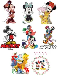 Disney Mickey and Minnie thermal stickers for children clothes iron on transfer custom patch