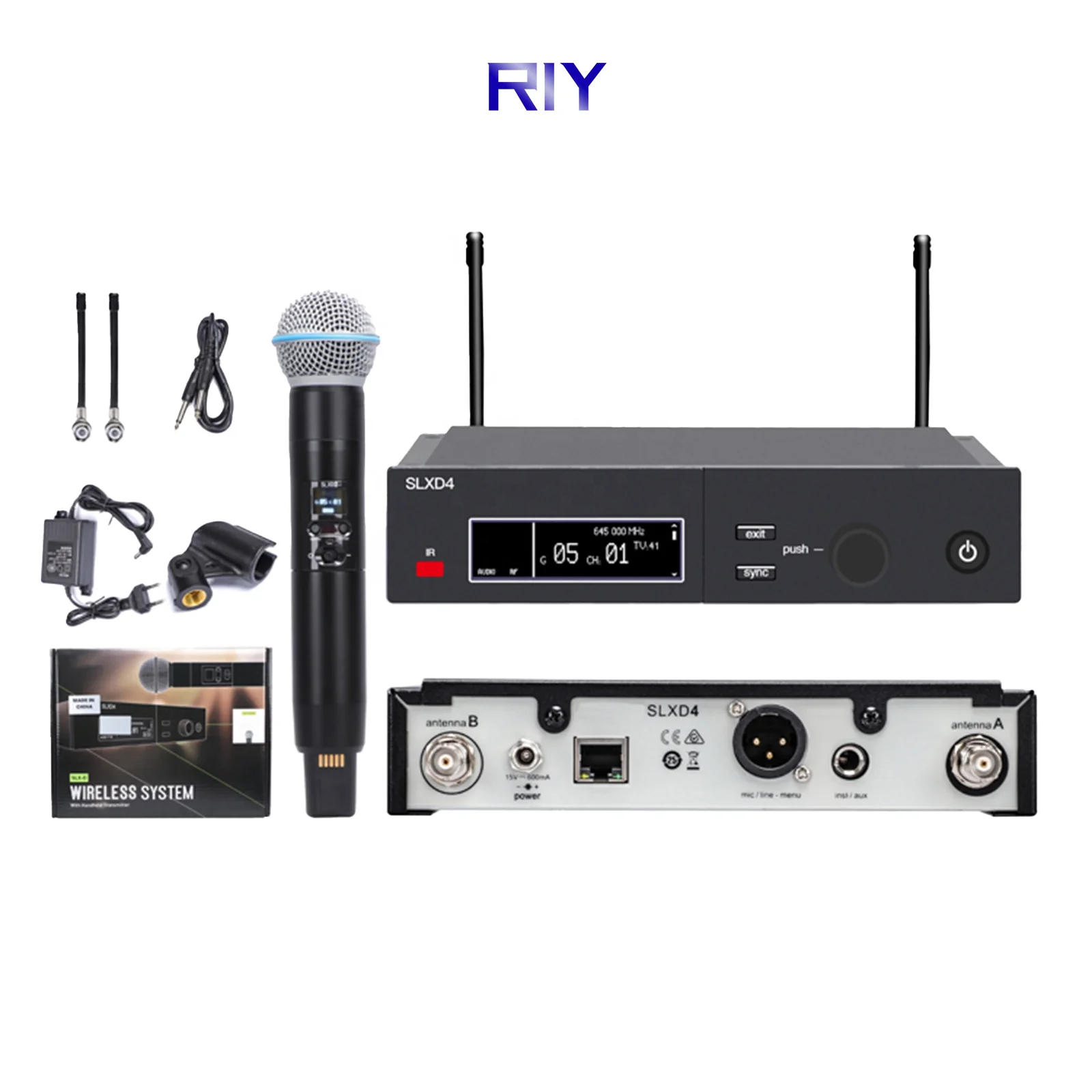 

SLXD4 Pro Wireless Microphone 1 Channels Dynamic Microphone for Home KTV
