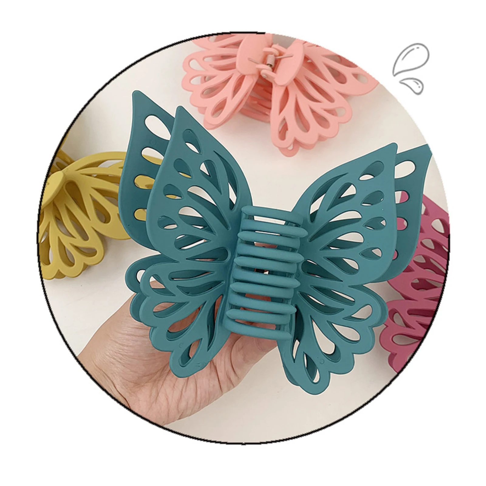 Double-layered Butterfly Hairpins Beautiful and Attractive Clips Suitable for Daily Hair Decoration