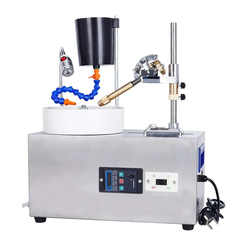 

Jewelry Gemstone Flat Grinding Polishing Facet Machinery Angle Grinding Machine For Sharpening Knives And Seal Metal Material