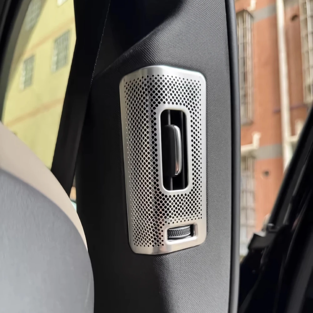 

1 Pair Air Outlet Cover For Volvo XC60 XC90 S90 V90 2018-2026 Back Seat Air Vents Protector Car Stickers Stainless Steel