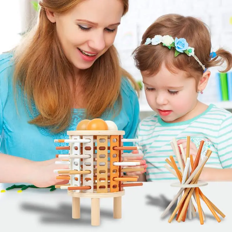 Bloques de construcción de habilidades motoras finas, juguete de torre segura, juego Natural, juegos educativos familiares y diversión de apilamiento para niños y niñas 3