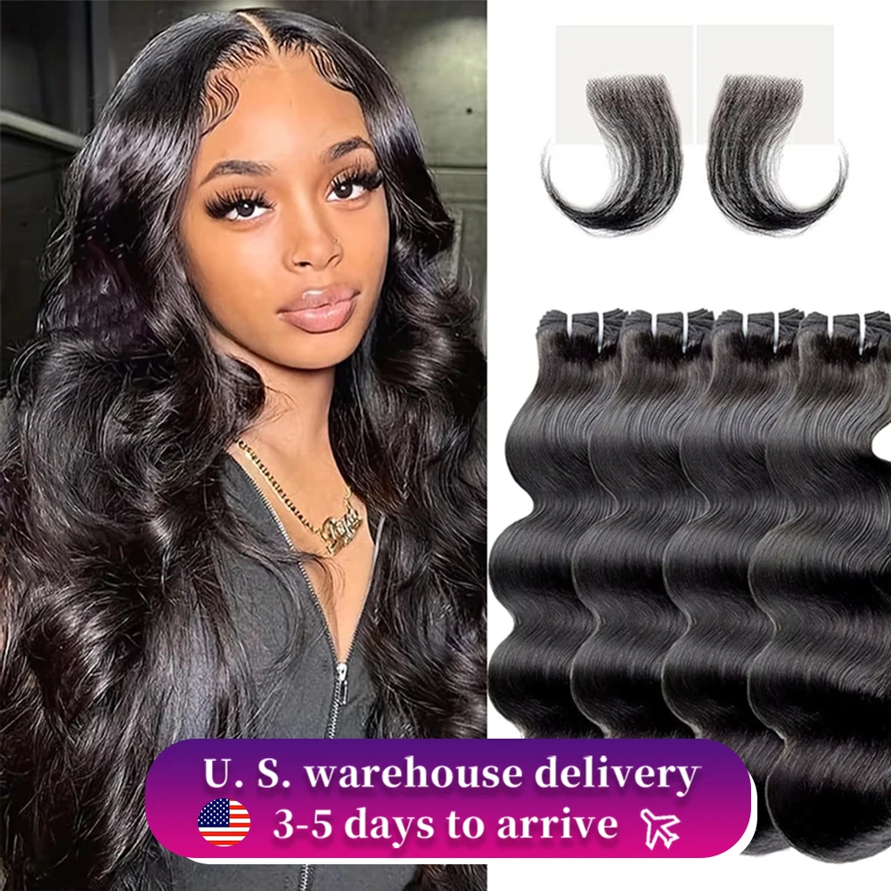 High Inch Body Wave Bundles Human Hair Extensions Brazilian Bundles 100% Remy Human Hair 3 4 Pcs Raw Hair Bundles Fast Shipping