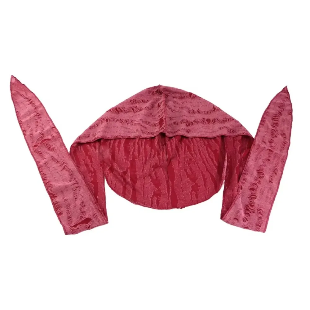 Casual Vintage Headband Hat Durag Cotton Hip Hop Bandana Long Tail Cycling Head Scarf Unisex