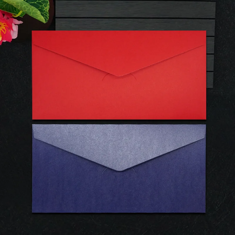 Customized Envelope Custom Printing High-end Stamping Sulfuric Paper Red Packet A4 Size Kraft Paper Bag Card Holder Le