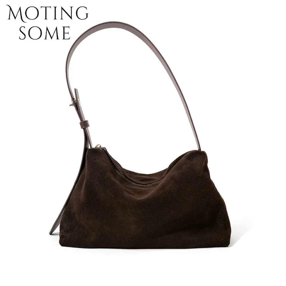 الشتاء لينة حقيبة فاخرة من جلد الغزال حقيبة يد امرأة الكتف رسول ماتي جلد البقر حمل الحقائب تحت الإبط السرج المحافظ جديد في المحفظة اليومية #4