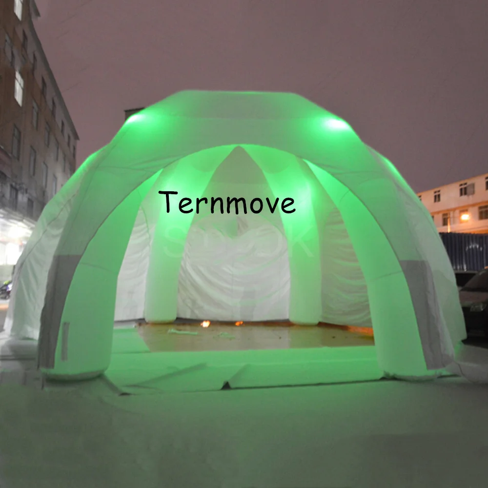 led inflatable sunbelt tent,event station gathering dome marquee inflatable roof top tent with 6 legs Party canopy tents