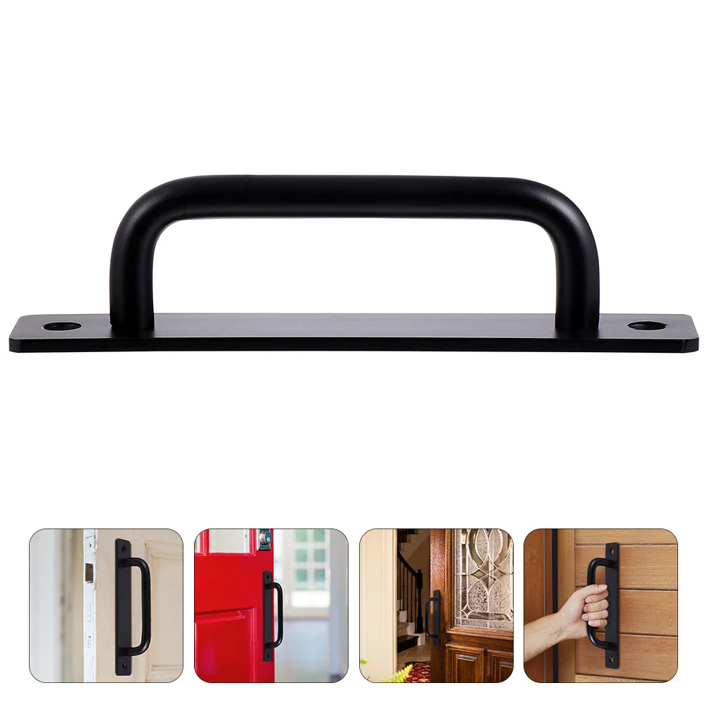 

1 set 1 Set Aluminium Alloy Door Handle For Sliding Barn Closet Gate Furniture Long Base Pull Push Plate Smooth Modern Decor Use