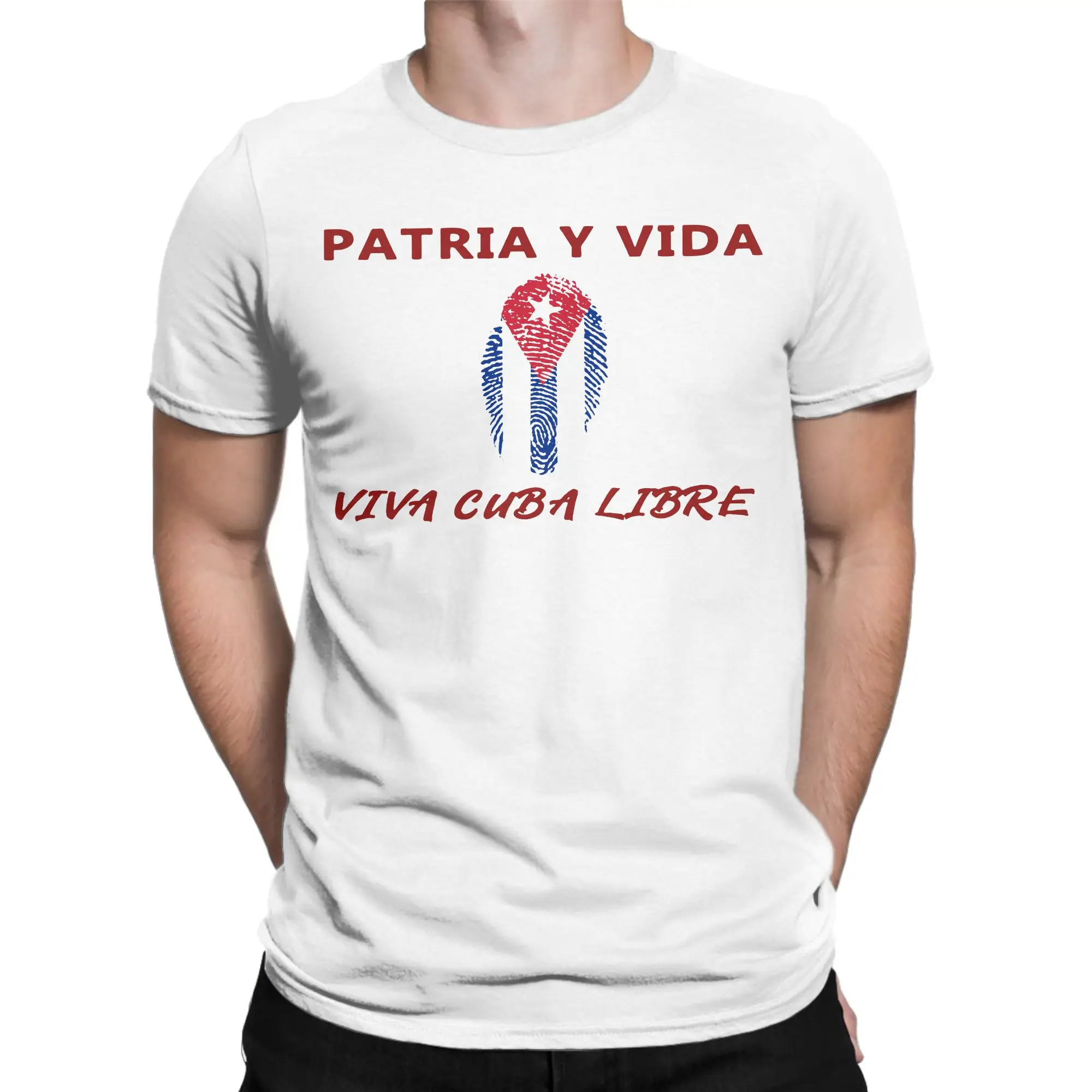 Patria Y Vida Viva Cuba Libre T Shirt for Men Women Cotton Vintage T-Shirt O Neck  Tee Shirt Short Sleeve Clothes Printed