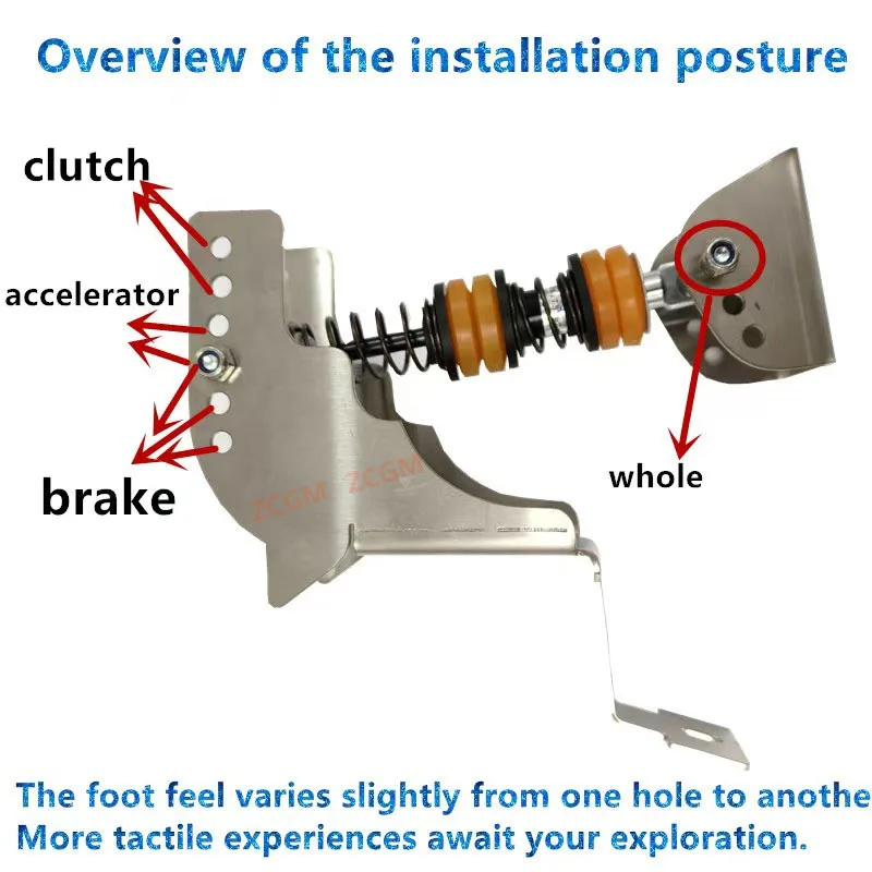 دواسة المثبط وزارة الدفاع ل Thrustmaster T300/T-GT/T-GT2 T3PA خنق مخلب الفرامل تعديل تحسين