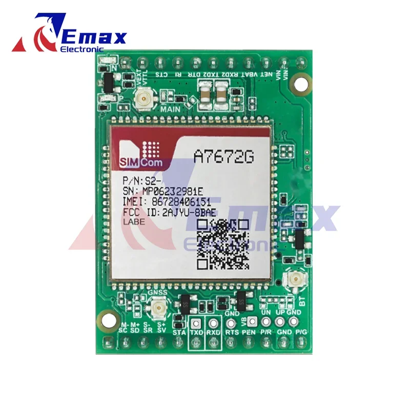 SIMCOM A7672G-LABE Core Board A7672G-LABE Development Board LTE CAT1+4G+2G+Voice not Supported GPS