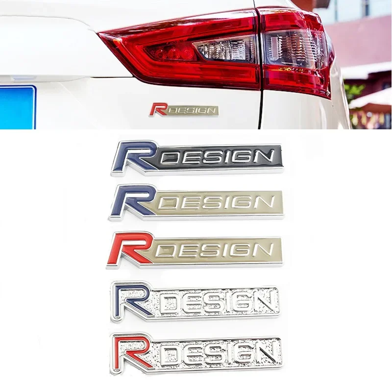 3D Metal RDESIGN Logo Rear Trunk Emblem Badge Sticker For Volvo R Design XC90 S60 XC60 V70 S80 S40 V50 V40 V60 C30 S60 XC70 V90