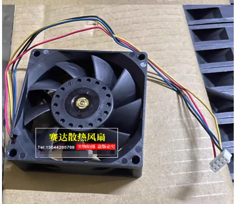 Ltsf لـ Delta Electronics FFB0812EH BE1T DC 12V 0.80A 80x80x25mm 4-Wire Server Cooling Fan8cm #2