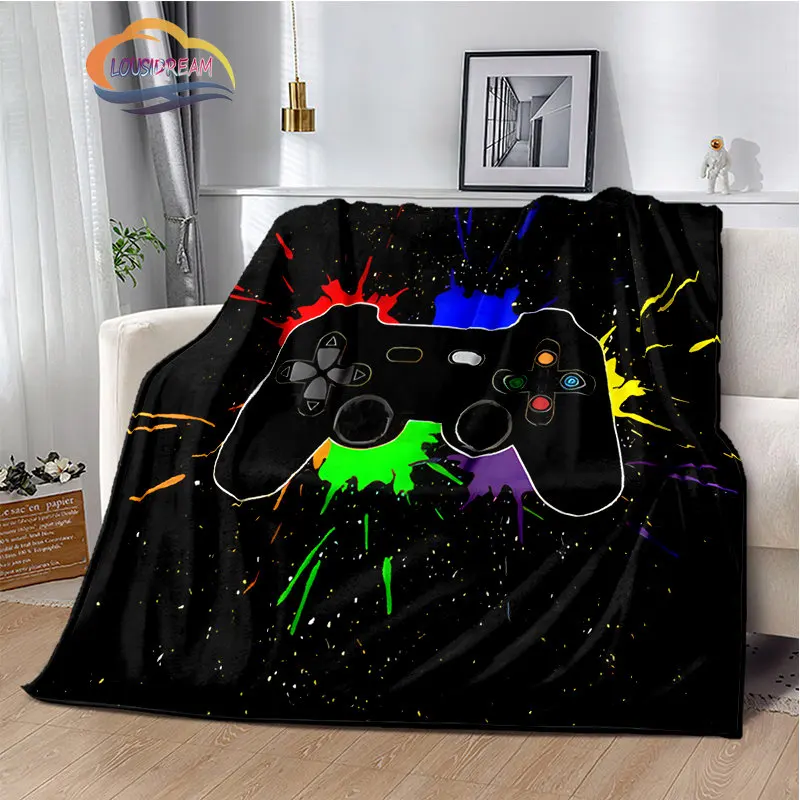 

Gamepad Blanket 3d printing Game handle series flannel gamer video game fashion Sofa bed soft warm