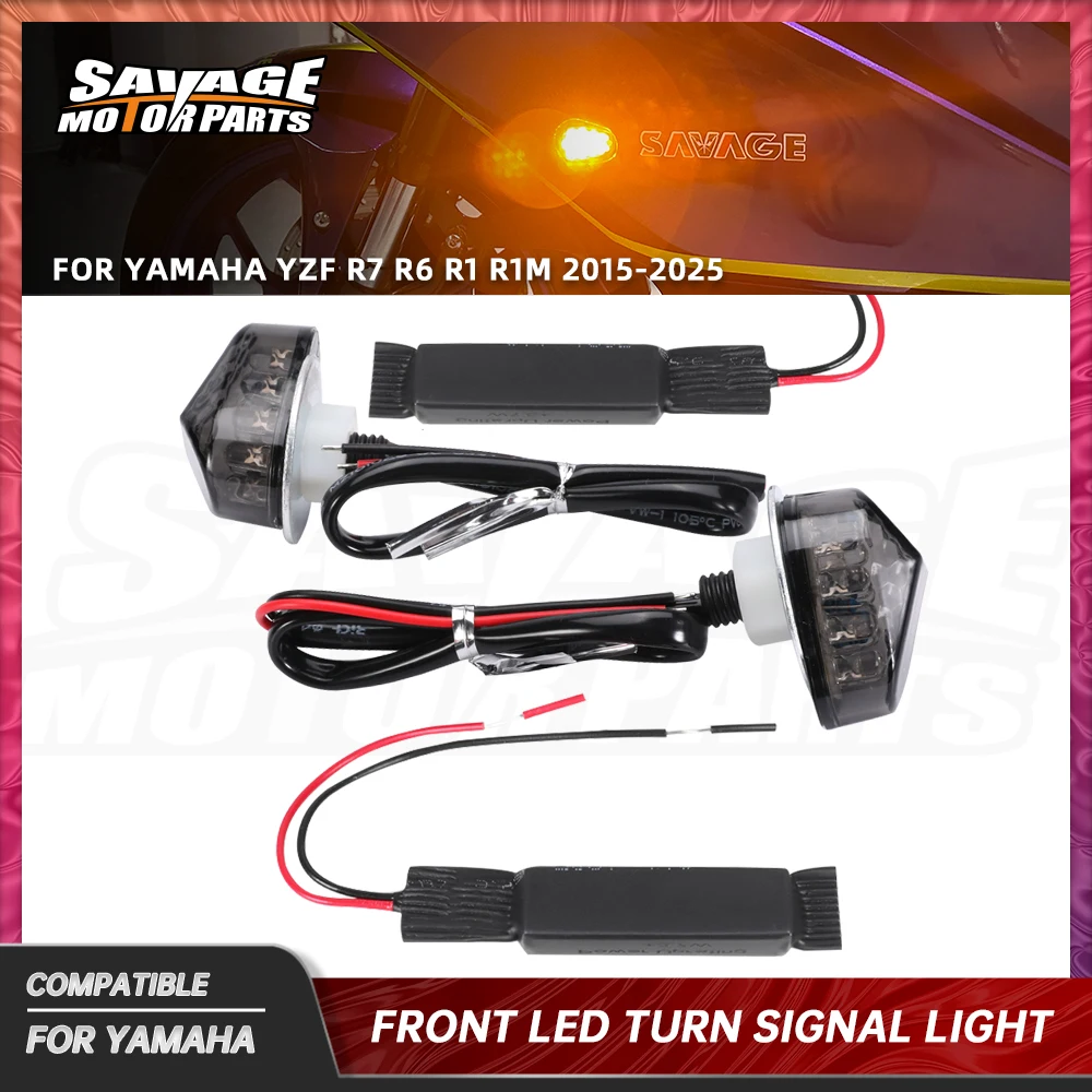 

For YAMAHA YZF R7 R6 R1 R1M LED Turn Signal Light Indicators Motorcycle Accessories Flashing Lamp Flasher YZF-R7 YZF-R6